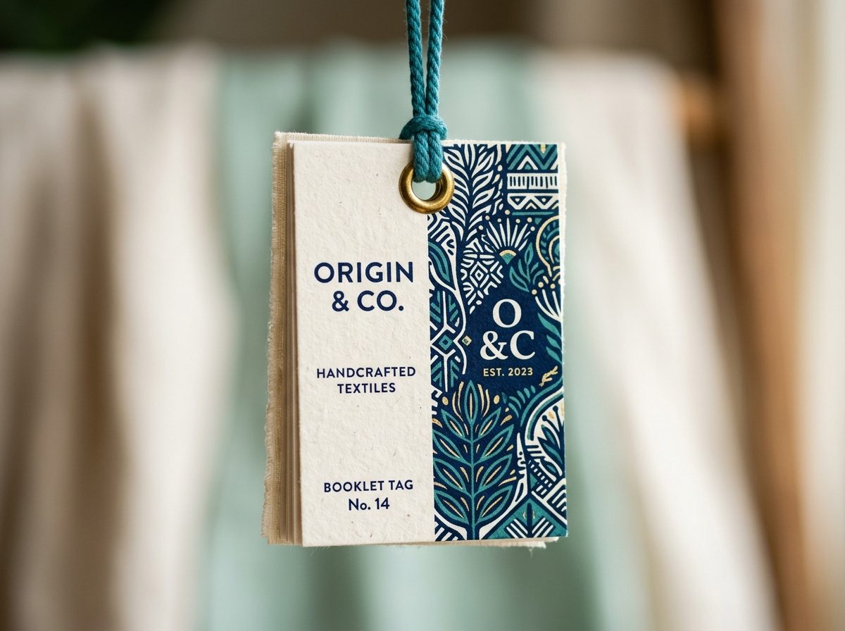 Booklet ingredient tag