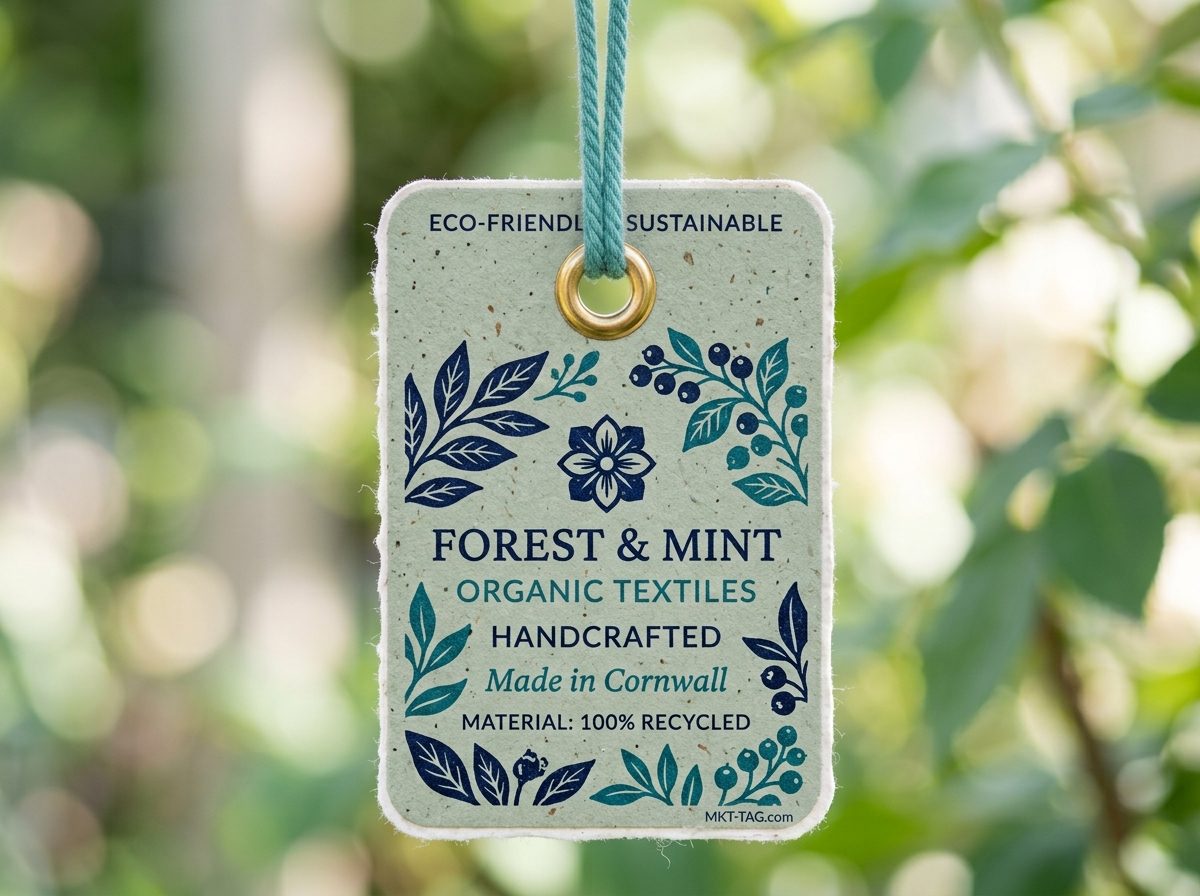 Eco recycled candle tag