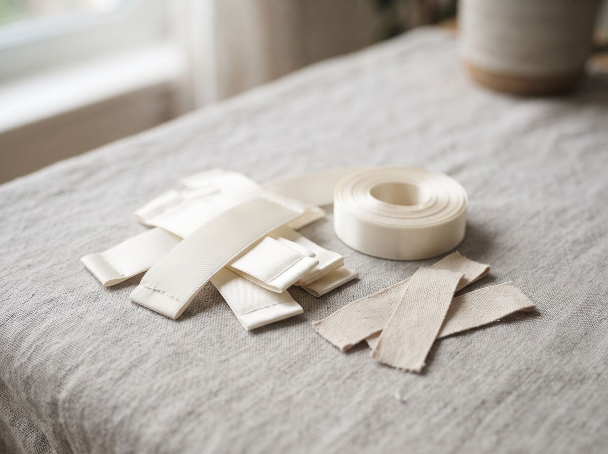 satin and cotton tape clothing labels
